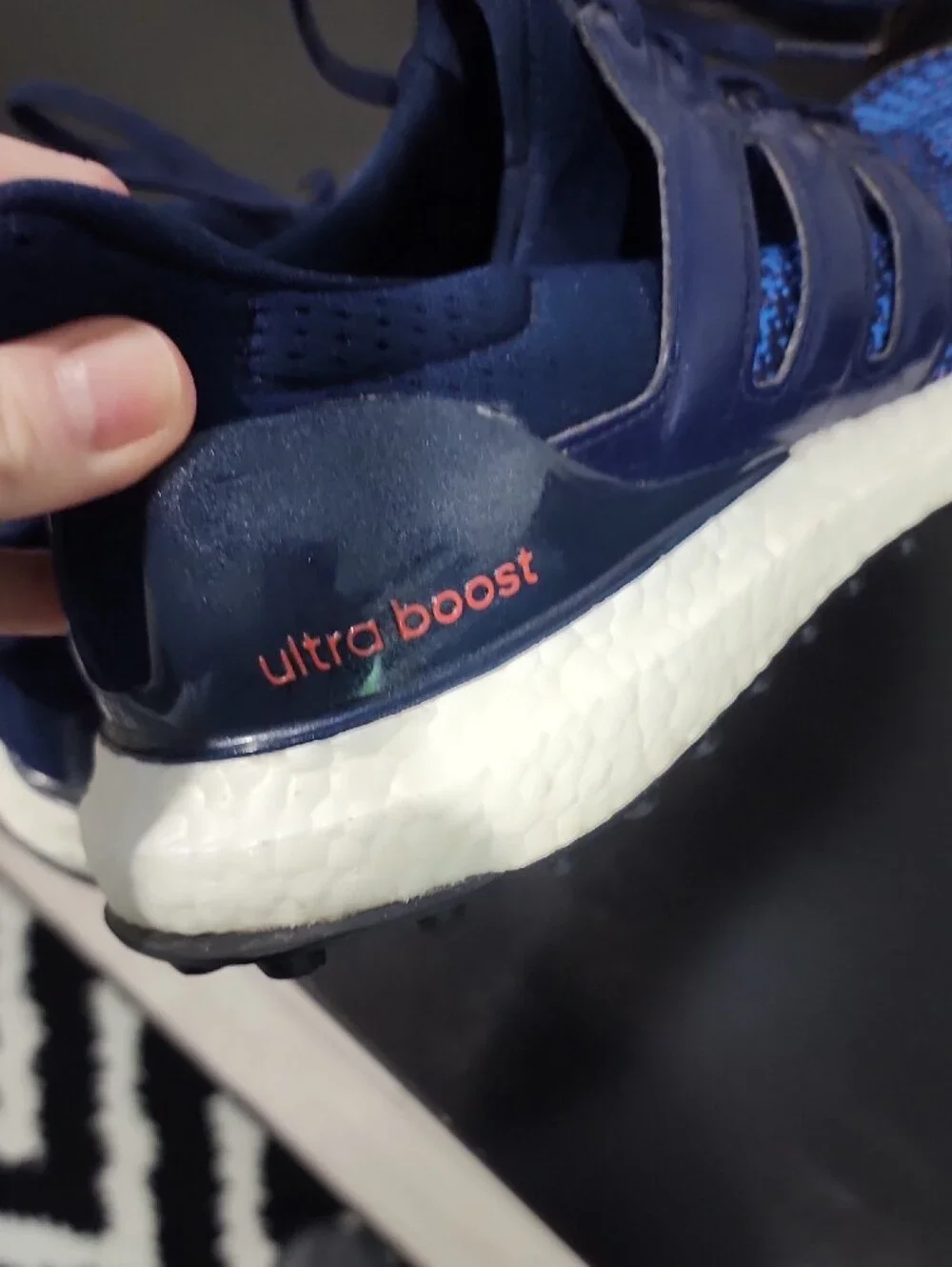 adidas Men's Navy Ultraboost Golf Shoes